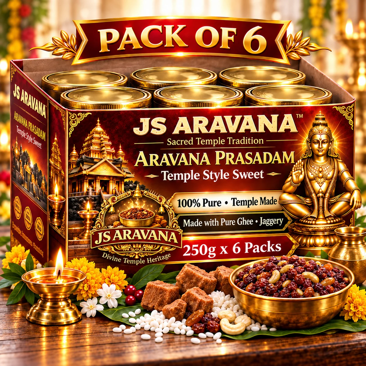 JS ARAVANA Pack of 6 promotional pack artwork